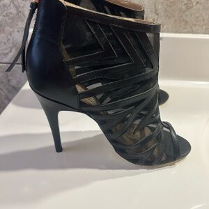 Elegant Black Strappy Heels